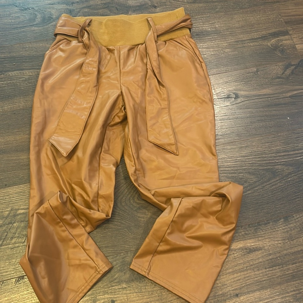Rewash faux leather s pants